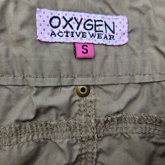 Y2K Cargo Skirt Size S Khaki Green Midi Below Knee Harajuku Grunge Fairy Cotton - Picture 7 of 8